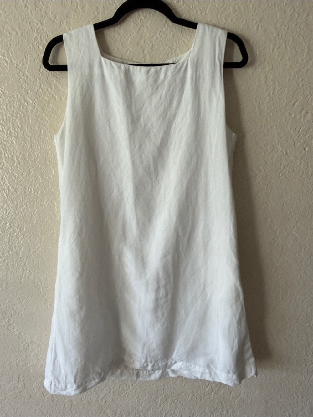 Julia Amory Serena Linen Blend Dress Size S Blanc White Mini Sleeveless Shift - Picture 5 of 8